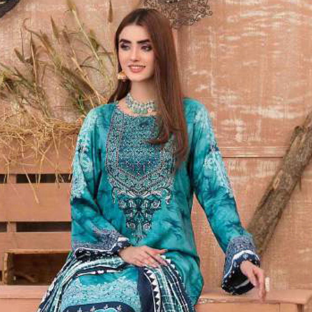Tawakkal Aashnaa Linen Printed unstitched 3pc Embroidered Suit, Women, 3Pcs Shalwar Suit, Tawakkal Fabrics, Chase Value