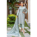 Deena Dhanak Printed Chikcen Kari Unstitched 3Pcs Suit - D-7, Women, 3Pcs Shalwar Suit, Schick Creation, Chase Value
