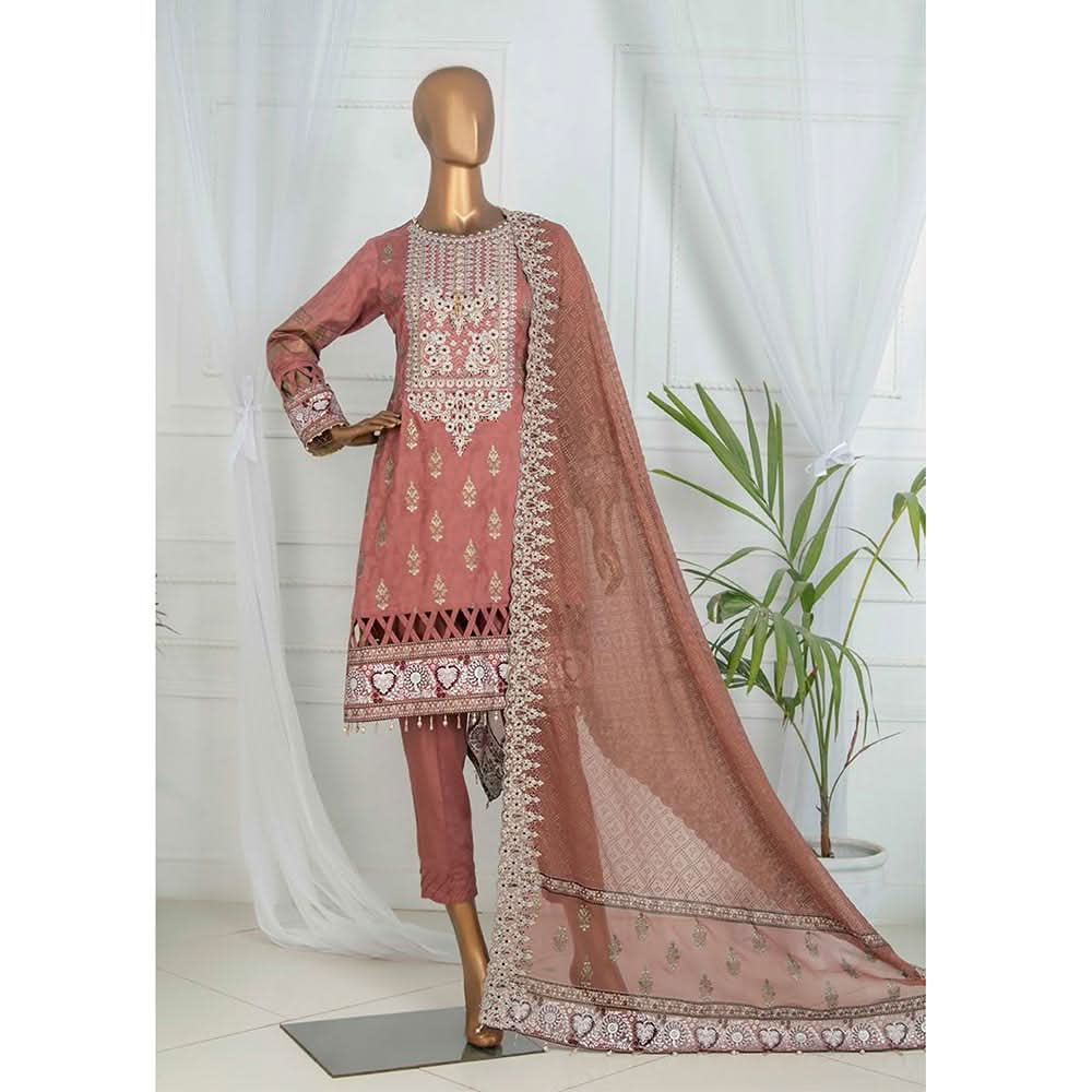 Dynamic Table Print With Embroidered 3 Pcs Un-Stitched Suit - 8928, Women, 3Pcs Shalwar Suit, Tawakkal Fabrics, Chase Value