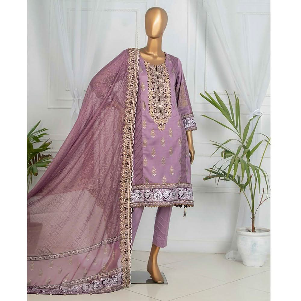Dynamic Table Print With Embroidered 3 Pcs Un-Stitched Suit - 8932, Women, 3Pcs Shalwar Suit, Tawakkal Fabrics, Chase Value