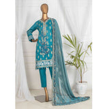 Dynamic Table Print With Embroidered 3 Pcs Un-Stitched Suit - 8933, Women, 3Pcs Shalwar Suit, Tawakkal Fabrics, Chase Value