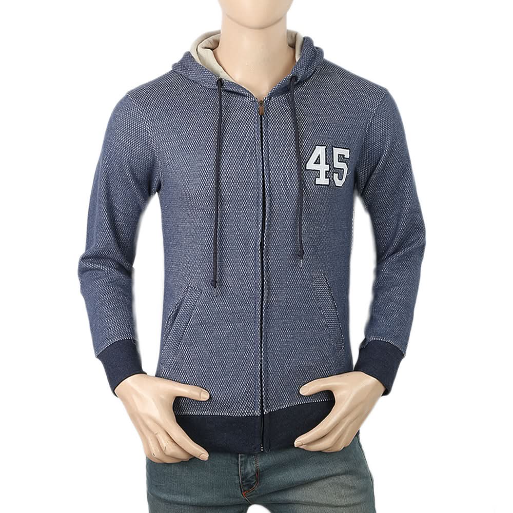 Men's Fleece Zip Jacket - Dark Blue, Men, Jackets and Hoodies, Chase Value, Chase Value