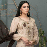 DELIA Boring Embroidered 3 Pcs Semi-Stitched Suit - 1248, Women, 3Pcs Shalwar Suit, Tawakkal Fabrics, Chase Value
