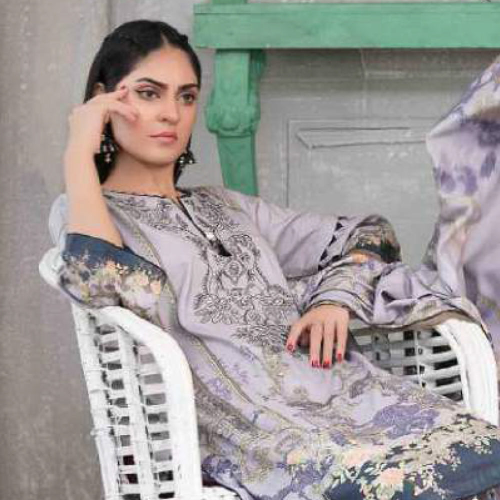 Tawakkal MOOREA Linen Printed unstitched 3pc Embroidered Suit, Women, 3Pcs Shalwar Suit, Tawakkal Fabrics, Chase Value