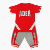 Boys Half Sleeves Suit - Red, Boys Sets & Suits, Chase Value, Chase Value