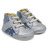 Newborn Girls Booties Shoes - Silver, Newborn Caps, Shoes & Socks, Chase Value, Chase Value