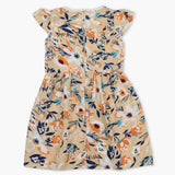Girl's Cotton Frock - Fawn, Girls Frocks, Chase Value, Chase Value