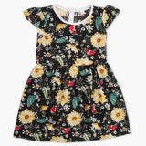 Girl's Cotton Frock - Black, Girls Frocks, Chase Value, Chase Value