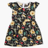 Girl's Cotton Frock - Black, Girls Frocks, Chase Value, Chase Value