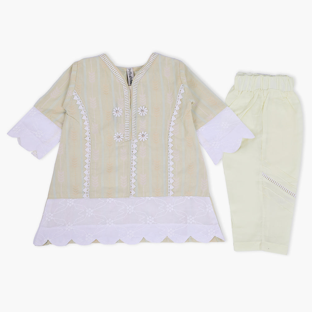 Girls Shalwar Suit - Light Green, Girls Shalwar Kameez, Chase Value, Chase Value