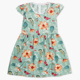 Girl's Cotton Frock - Light Green, Girls Frocks, Chase Value, Chase Value