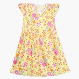 Girl's Cotton Frock - Lemon, Girls Frocks, Chase Value, Chase Value