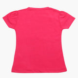 Girls Half Sleeves T-Shirt - Dark Pink, Girls T-Shirts, Chase Value, Chase Value
