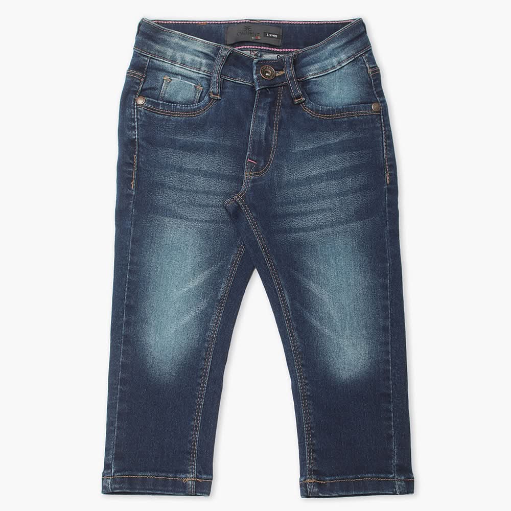 Girls Denim Pant - Dark Blue, Girls Pants & Capri, Chase Value, Chase Value