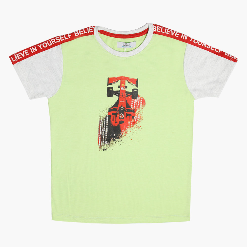 Eminent Boys Half Sleeves T-Shirt - Light Green, Boys T-Shirts, Eminent, Chase Value