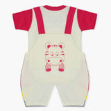 Newborn Boys Half Sleeves Romper - Dark Pink, Newborn Boys Rompers, Chase Value, Chase Value