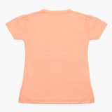 Girls Half Sleeves T-Shirt - Peach, Girls T-Shirts, Chase Value, Chase Value