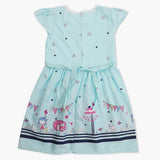 Girl's Cotton Frock - Light Blue, Girls Frocks, Chase Value, Chase Value