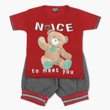 Boys Half Sleeves Suit - Maroon, Boys Sets & Suits, Chase Value, Chase Value