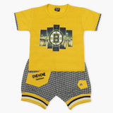 Boys Half Sleeves Short Suit - Yellow, Boys Sets & Suits, Chase Value, Chase Value