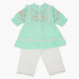 Newborn Girls Shalwar Suit - Cyan, Newborn Girls Shalwar Suits, Chase Value, Chase Value