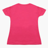Girls Half Sleeves T-Shirt - Dark Pink, Girls T-Shirts, Chase Value, Chase Value
