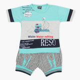 Boys Half Sleeves Suit - Sea Green, Boys Sets & Suits, Chase Value, Chase Value