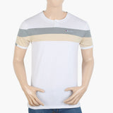 Men's Half Sleeves Round Neck T-Shirt - White, Men's T-Shirts & Polos, Chase Value, Chase Value