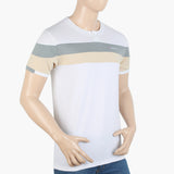 Men's Half Sleeves Round Neck T-Shirt - White, Men's T-Shirts & Polos, Chase Value, Chase Value