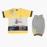 Boys Half Sleeves Suit - Yellow, Boys Sets & Suits, Chase Value, Chase Value