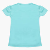 Girls Half Sleeves T-Shirt - Light Blue, Girls T-Shirts, Chase Value, Chase Value