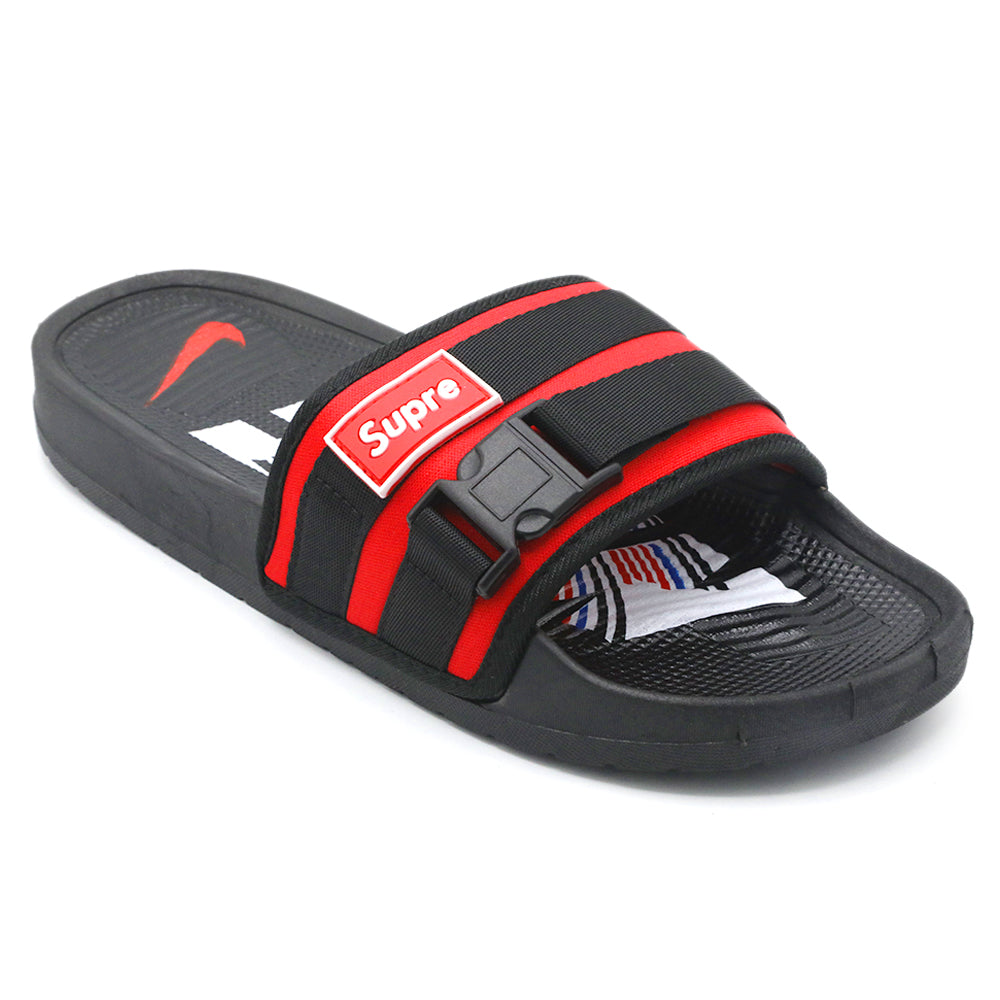 Men's Slider - Red, Men's Slippers, Chase Value, Chase Value