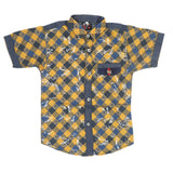 Boys Half Sleeves Casual Shirt - Blue, Kids, Boys Shirts, Chase Value, Chase Value