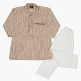 Newborn Boys Shalwar Suit - Light Brown, Newborn Boys Shalwar Suits, Chase Value, Chase Value