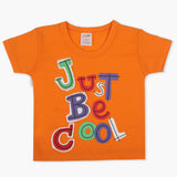 Newborn Boys Half Sleeves T-Shirt - Orange, Newborn Boys Shirts & T-Shirts, Chase Value, Chase Value