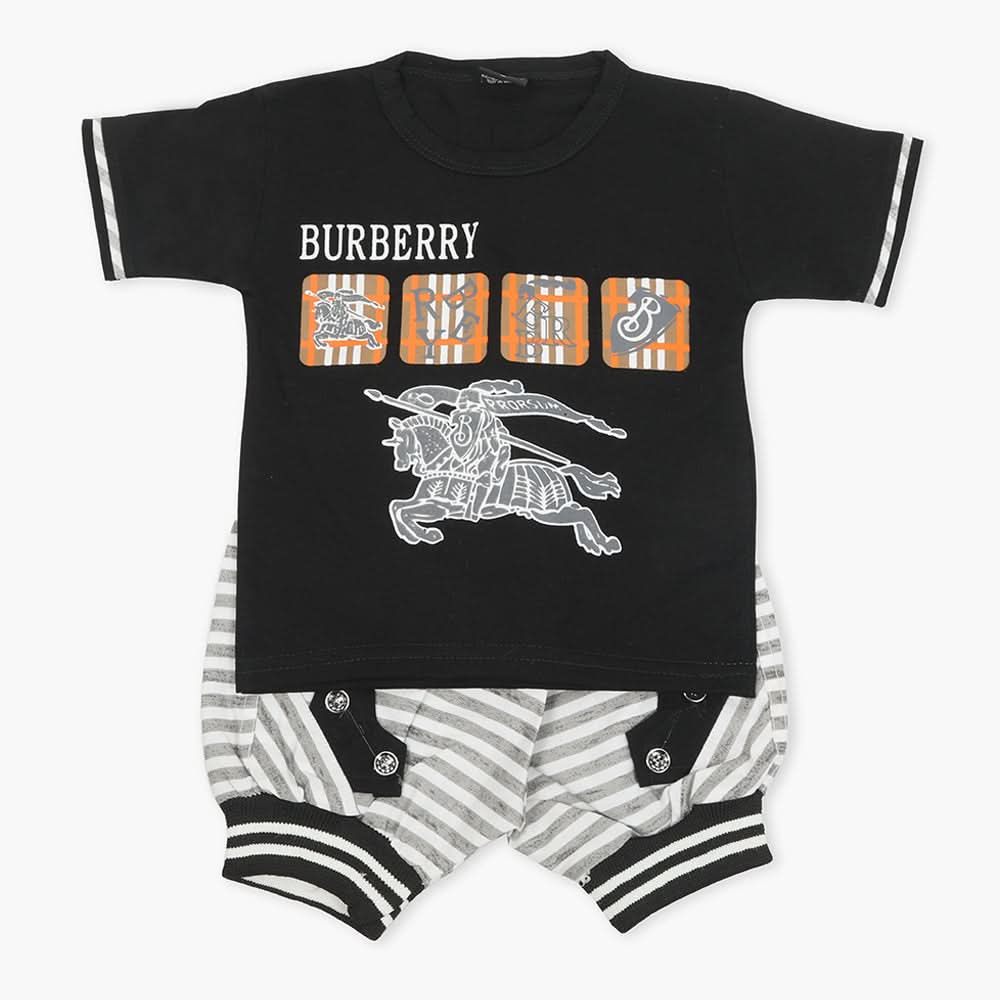 Boys Half Sleeves Suit - Black, Boys Sets & Suits, Chase Value, Chase Value
