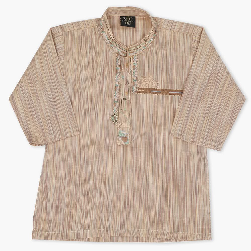 Newborn Boys Shalwar Suit - Light Brown, Newborn Boys Shalwar Suits, Chase Value, Chase Value