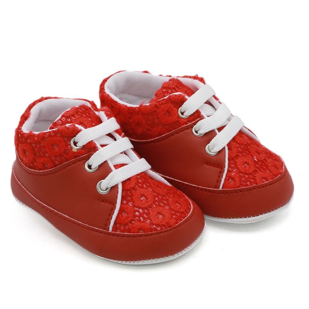 Newborn Girls Booties Shoes - Red, Newborn Caps, Shoes & Socks, Chase Value, Chase Value