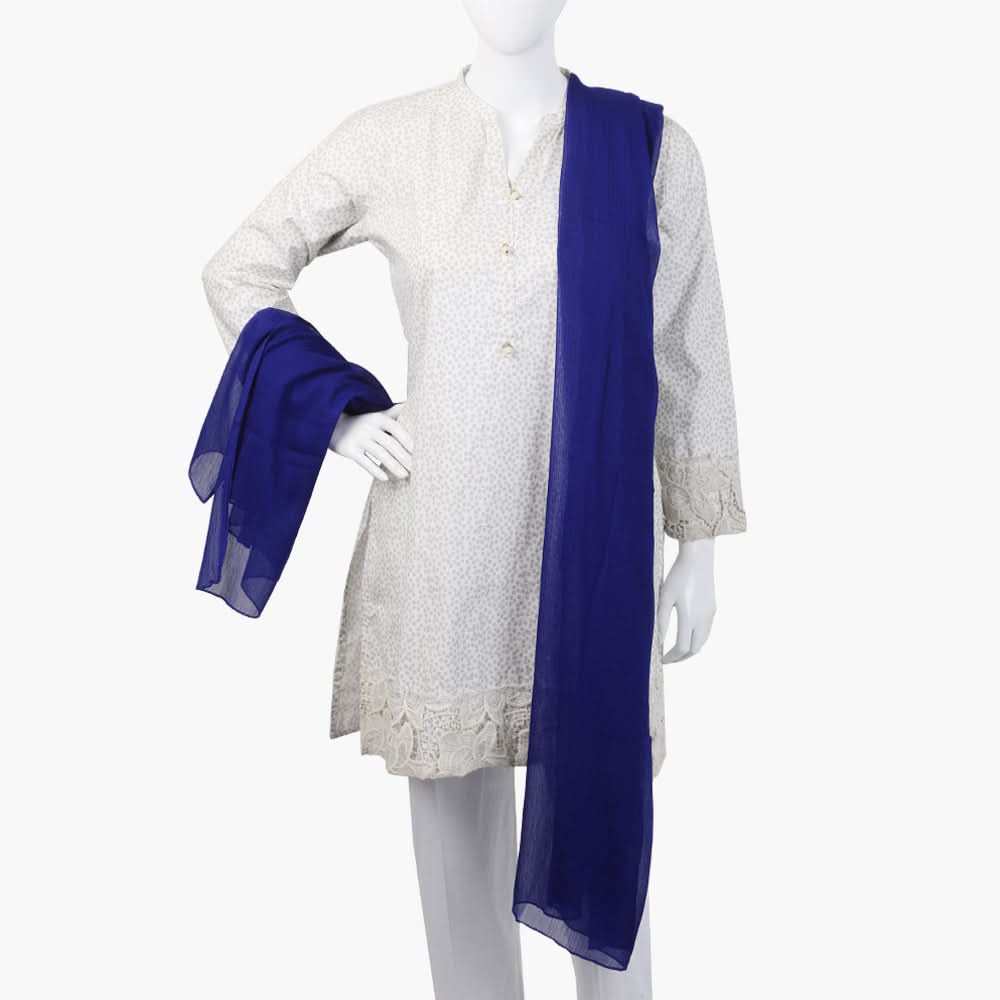 Women's Plain Chiffon Dupatta - Royal Blue, Women Dupatta, Chase Value, Chase Value