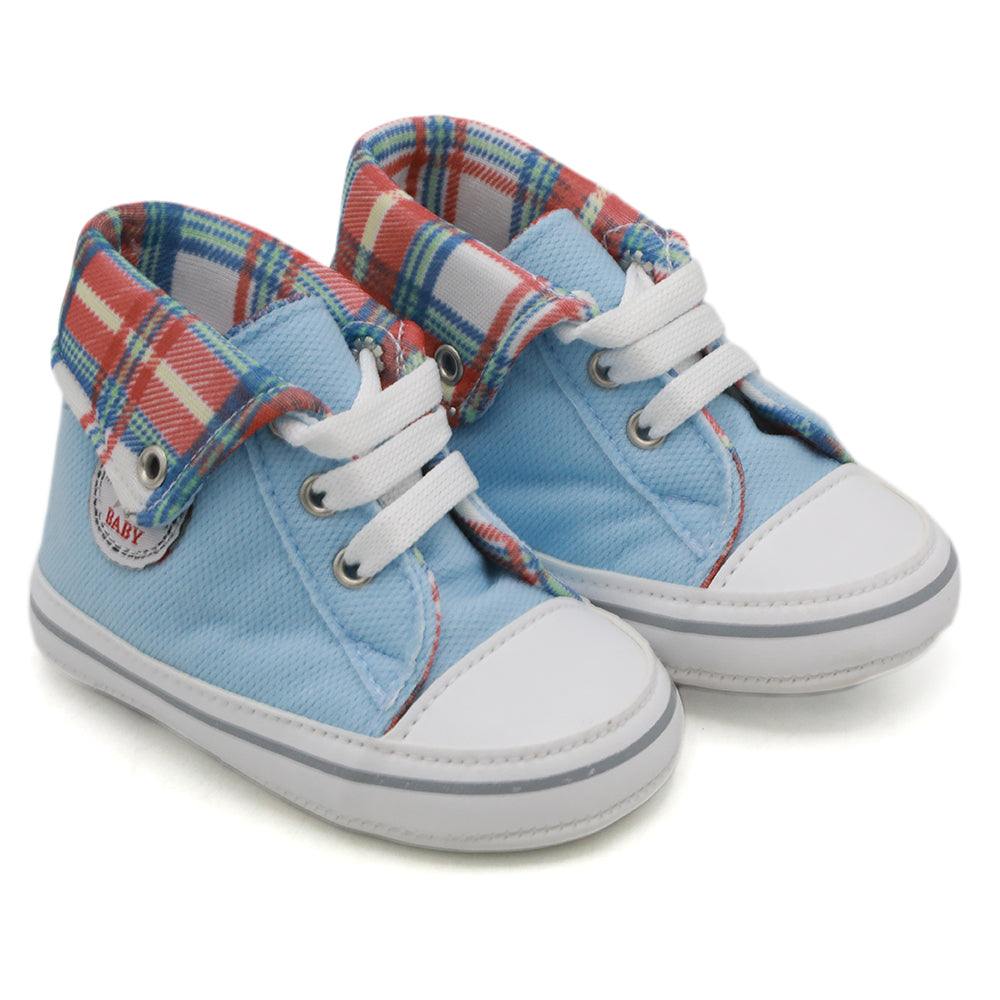 Newborn Boys Booties Shoes - Light Blue, Newborn Caps, Shoes & Socks, Chase Value, Chase Value