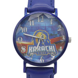 Karachi Kings Analog Strap Watch For Men - Blue, Men's Watches, Chase Value, Chase Value