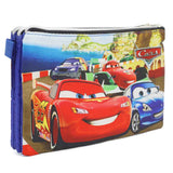 Pencil Pouch Three Zipper - Blue, Pencil Boxes & Stationery Sets, Chase Value, Chase Value