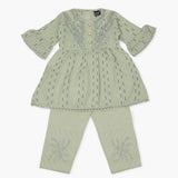 Girls Half Sleeves Suit - Light Green, Girls Suits, Chase Value, Chase Value