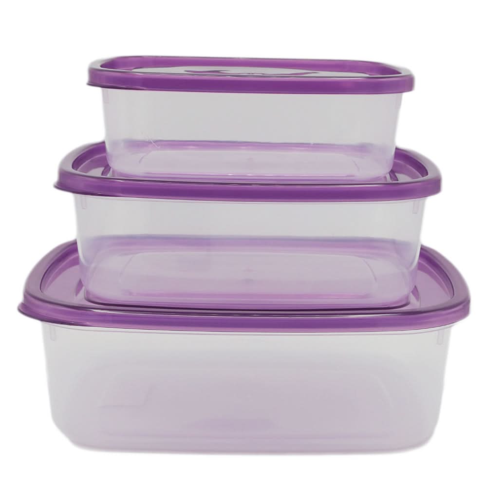 Storage Box Set Of 3 - Purple, Storage Boxes, Chase Value, Chase Value
