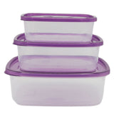 Storage Box Set Of 3 - Purple, Storage Boxes, Chase Value, Chase Value