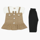 Girls Half Sleeves Suit - Brown, Girls T-Shirts, Chase Value, Chase Value