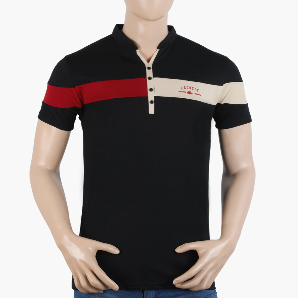 Men's Half Sleeves Polo T-Shirt - Black, Men's T-Shirts & Polos, Chase Value, Chase Value