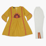 Girls Half Sleeves Suit - Yellow, Girls Suits, Chase Value, Chase Value