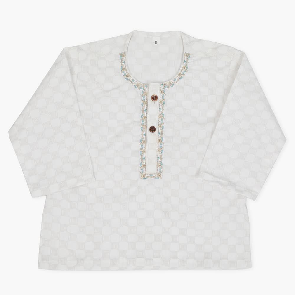 Newborn Boys Shalwar Suit - White, Newborn Boys Shalwar Suits, Chase Value, Chase Value