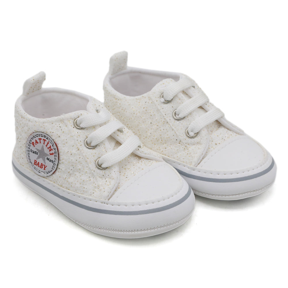 Newborn Girls Booties Shoes - White, Newborn Caps, Shoes & Socks, Chase Value, Chase Value